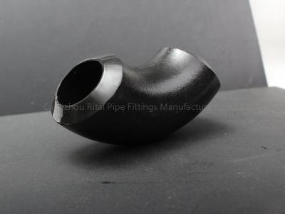 China Sch 80 sem emenda puros pretos dos cotovelos ASTM A105 WPB do encaixe de tubulação à venda