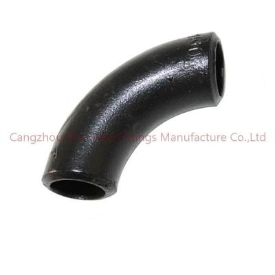 China ANSI Black Carbon Steel A234WPB Seamless Welded Pipe Fittings EN10253 3D Elbow for sale