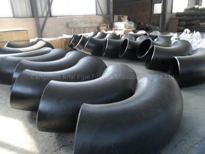 中国 Sch 120 1.5 Dの長い広がりの肘の炭素鋼の長い半径のバット溶接90程度STD 販売のため