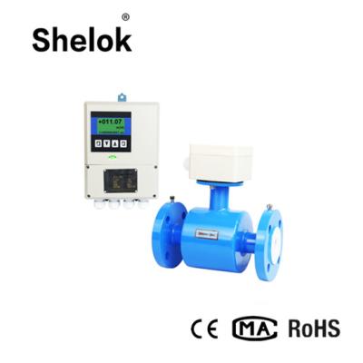 China Split stainless steel hastelloy magnetic liquid sewage flow meter china for sale