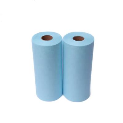 China Woodpulp PET Heavy Duty Industrial Wipes Roll Multipurpose 65gsm for sale