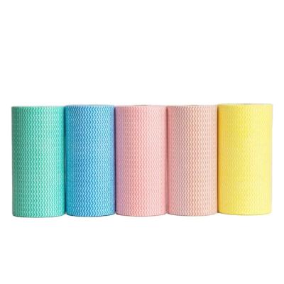 China Perforated Non Woven Cloths Roll Cleaning Wipes Resuable Multipurpose for sale