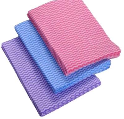 China ISO Home Disposable Cleaning Rags , Kitchen Floor Spunlace Non Woven Fabric for sale