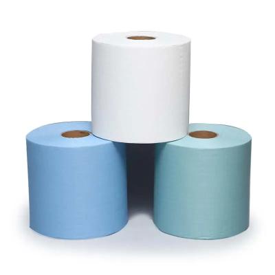 China Multicolor Industrial Wipes Roll Oilproof , Breathable Industrial Wiping Paper for sale