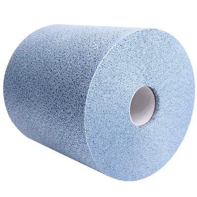 China Meltblown Blue Heavy Duty Industrial Wipes Rolls Polypropylene Material for sale