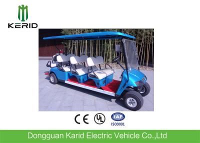 China 48V/4KW DC Motor Electric 8 Seater Golf Buggy Battery Operated Blue Color for sale