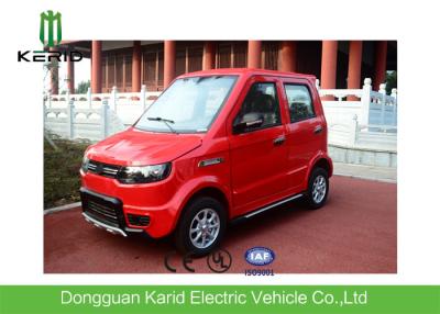 China Red Color Four Seater Electric Car , Economic Smart Fully Electric Vehicles for sale