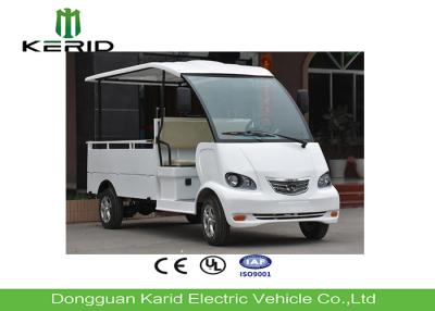 China Rodas mini Bonde Carga Van Utilidade Carrinho do branco 4 com a caixa da carga do metal à venda