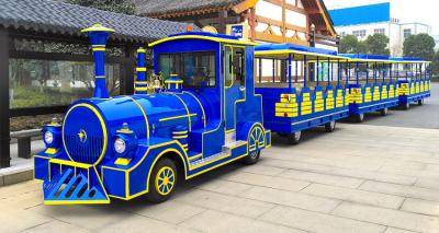 China 62 Seats Electric Trackless Train Trackless / Outdoor Tourist Train with Lithium Battery for sale
