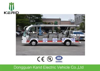 China 14 Seater New Energy Mini Pure Electric City Sightseeing Bus Wiht Security Chains for sale