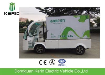 China Utility 2 Front Seats Electric Cargo Van With Closed Container 48V 5KW for sale