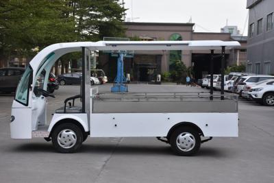 China Vehículo utilitario eléctrico de Seater de la carga útil 500kg de la caja china 2 del cargo con el peso ligero del motor de DC en venta
