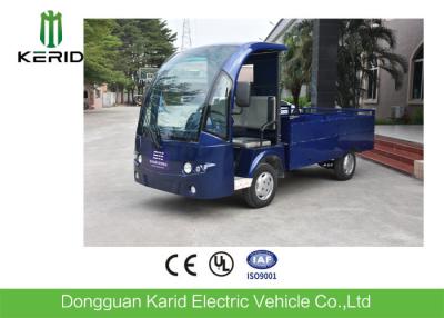 China asientos Electric Carry Van Utility Cart del motor 2 de 48V DC con el tejado lleno de la caja del cargo del acero inoxidable en venta