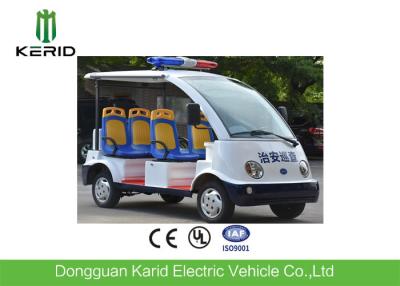 China 4 wheels Battery Powered Electric Passenger Car / Security Patrol Bus With Alarm Lamp for sale