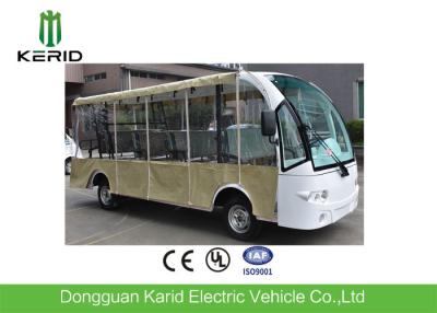 China coche de visita turístico de excursión eléctrico de los asientos del motor 14 de 72V DC con la sombra plegable de la lluvia en venta