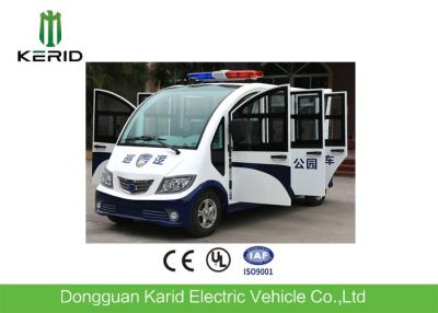 China Freundlicher Entwurf Eco schloss Kabinen-batteriebetriebene weiße Farbelektrischen Besichtigungs-Bus mit 8seats für Erholungsort ein zu verkaufen