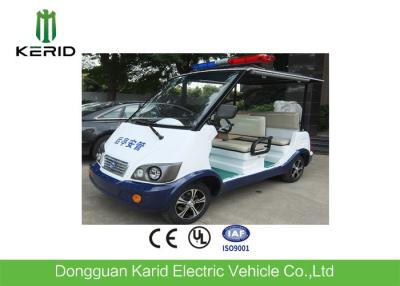 China Classic 4 Seater Electric Sightseeing Car With Top Alarm Lamp For Security Patrol for sale