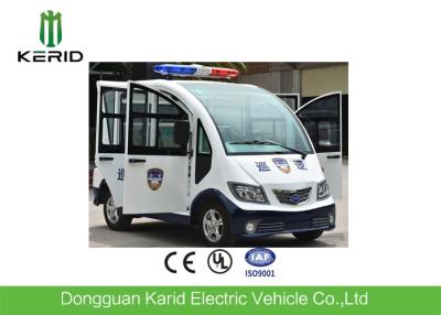 China coche patrulla eléctrico del motor de CA 4kw/carro eléctrico de la recogida con mini dimensiones de la lámpara superior de la alarma en venta