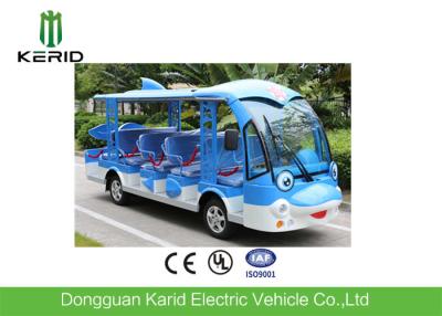 China 72V 5KW DC System 14 Passengers Cheap Electric Sightseeing Bus Cartoon Design Electric Car for sale