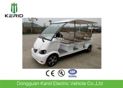 China Small Turning Radius 4 Wheels Electric Tourist Vehicles With 8 Seats for sale