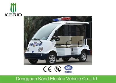 China Adults 4 Seater Electric Patrol Car / Electric Club Cart With Alarm Lamp for sale