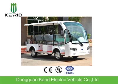 China 3 Rows Safa Seats Small Electric Shuttle Bus With MP3 Player Alloy Rim For Hotel for sale