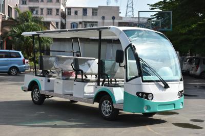 China 4 Wheel Electric Sightseeing Car , 11 Seats Electric Passenger Vehicle With Sun Curtain for sale