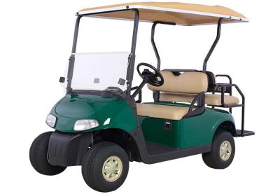 China 4 Wheel Mini Electric Car Golf Cart With 2 Rear Seats Powered By 48V Maintenance Batteries for sale