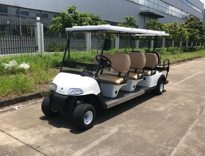 China 48V Large Capacity Battery Powered 8 Person Golf Cart With Reverse Folding Seats for sale