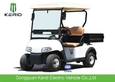 China 2 Seater Mini Car White Electric Utility Golf Carts Installed With Small Fans for sale