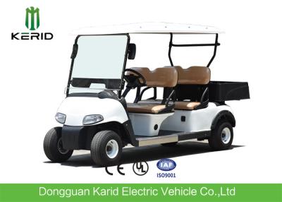 China Multipurpose 4 Passenger Club Car Electric Golf Buggy With Rear PP Plastic Cargo Box for sale