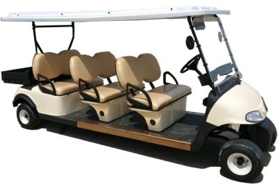 China CE Approval Multiple Purpose 6 Seats Electric Golf Cart Club Car With Plastic Cargo Box for sale