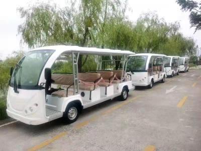 China 11 Seats Electric Shuttle Bus With Four Wheels Hydraulic Braking System for sale