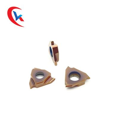 China TGF32R200-R0.75 Customized Slot Width 3 Cutting Edges PVD Coating Left Hand Knife Carbide Grooving Inserts for sale