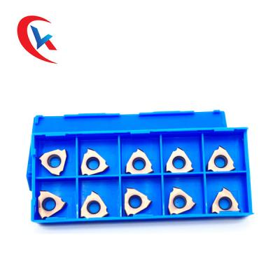 China TGF32L200-R0.75 Customized Slot Width 3 Cutting Edges PVD Coating Left Hand Knife Carbide Grooving Inserts for sale