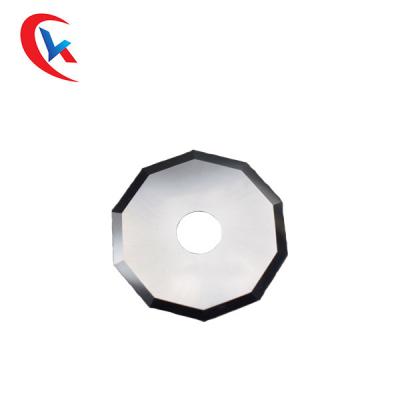 China Carbide Round Circular Slitter Blades 89 HRC For Cutting Paper Fabric Circular Slitter Blades for sale
