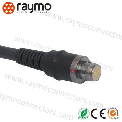 China IP69 ODU AMC push Pin Electrical Connectors Break Easy Way for sale