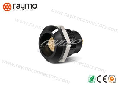 China Circular Waterproof IP68 Plastic Push Pull Connectors With Brass Shell for sale