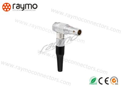 China Multipins Circular Push Pull Connectors , Multi Pin Plug  Right Angle Shaped for sale