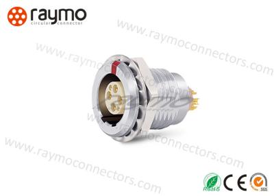China CE ROHS Certified Circular Push Pull Connectors , Electrical Power Connector 2 3 4 Pins for sale