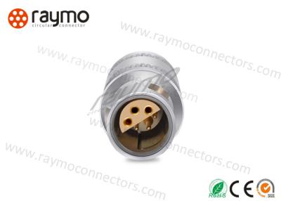 China FFA Plug Half Moon Connector , Circular Push Pull Connectors 00 0S 1S 2S Series for sale
