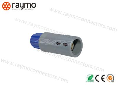 China ECG Monitor Circular Plastic Connectors Push Pull Fastensing Type Panel Mounted for sale