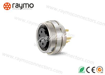 中国 険しい固体によって通される電気コネクタ、5つのPinの円コネクターの高い接触密度 販売のため
