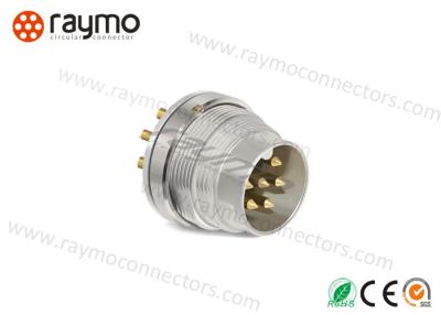 China Male Panel Mount  Electrical Cord Connectors IP40 Protection Solder Termination for sale