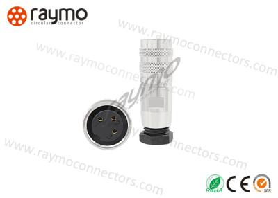 China Binder 423 Series Threaded Electrical Connector , Circular Plastic Connector Cable Mount Plug for sale