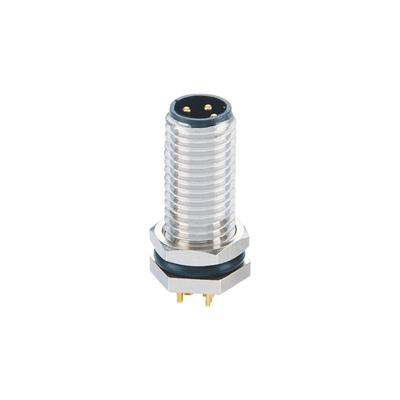 China Miniature Circular M8 Panel Mount Connector M8 3 Pin Female Connector for sale