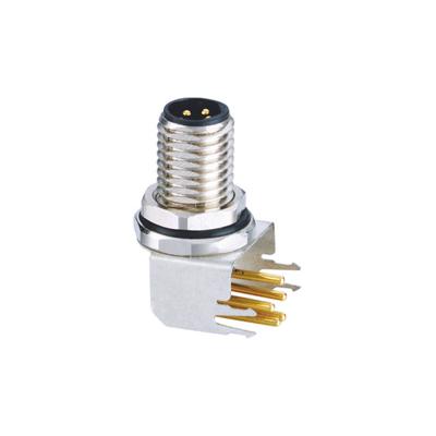 China Shielded Miniature Circular Connectors M8 Right Angle For Sensors Actuators for sale