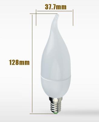 China 3W LED Plastic E14 Bulb Candle twist Light  with SMD2835 chip Epistar for sale