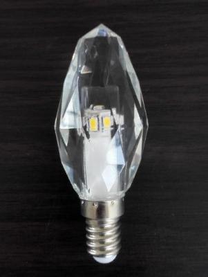 China 3W LED Crystal Candle Light K5 crystal housing 220V E14 dimmable for sale