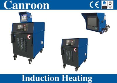 China máquina de calefacción de inducción 120kw para el tratamiento térmico de la soldadura del poste del reborde con el registrador de la temperatura en venta